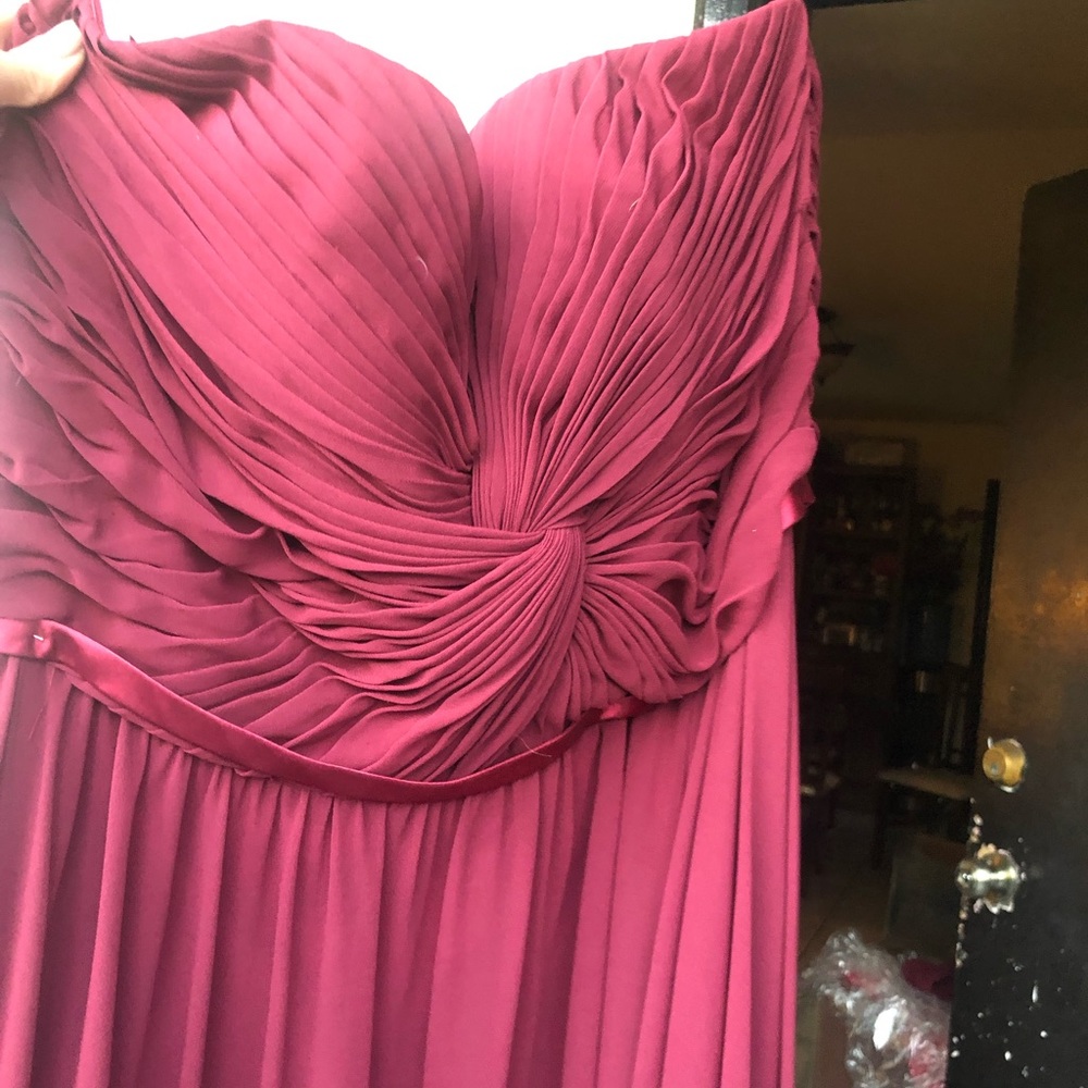 Strapless maxi dress